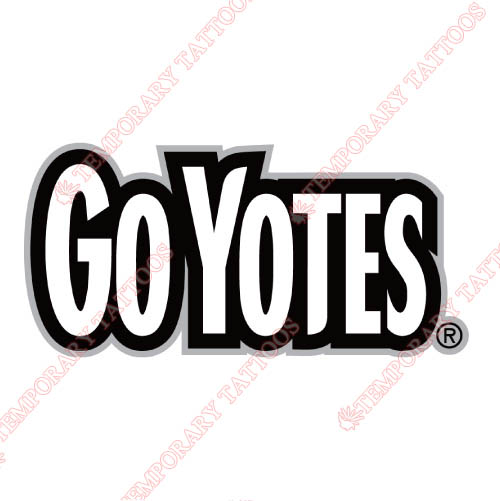 South Dakota Coyotes Customize Temporary Tattoos Stickers NO.6216